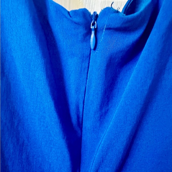 Papillon Ruche Blue Sleeveless Dress - Picture 7 of 10